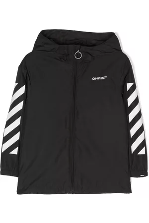 OFF-WHITE Boys Rainwear - Logo print rain jacket