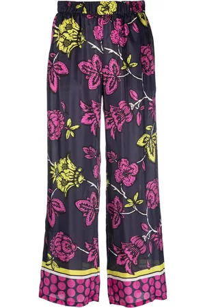 P.a.r.o.s.h. Women Pants - Floral-print cropped trousers