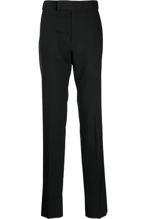 Tom Ford Off-centre fastening wool trousers
