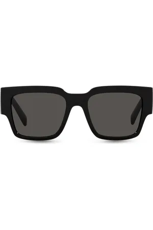 Dolce & Gabbana Square-frame logo-print sunglasses