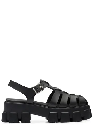 Prada Monolith caged rubber sandals