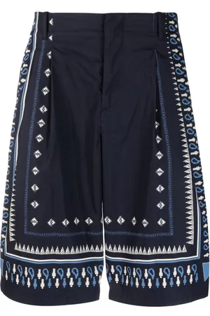 Etro Geometric-print tailored shorts