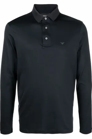 Emporio Armani Logo-print long-sleeve polo shirt