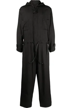 YOHJI YAMAMOTO Hooded zip-up jumpsuit