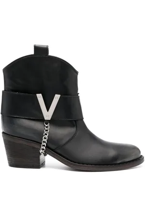 Via Roma 70mm leather ankle boots