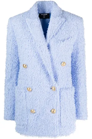 Balmain Oversized double-breasted tweed blazer