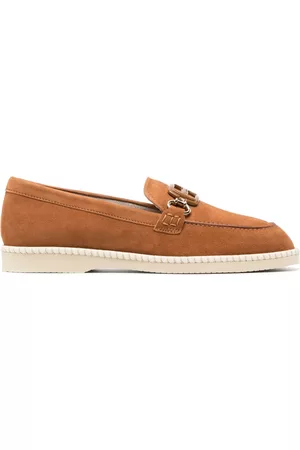 Hogan Women Loafers - Deconstructed H642 suede loafers