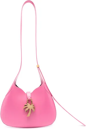 Palm Angels Hobo leather shoulder bag