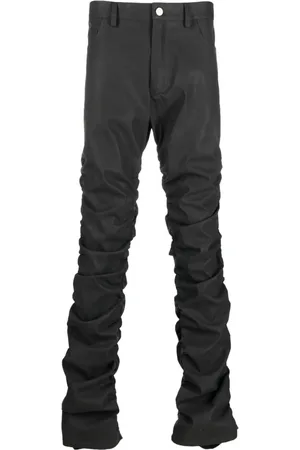 MISBHV Ruched-detail tapered trousers