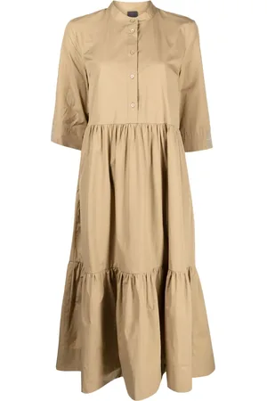 LORENA ANTONIAZZI Midi cotton shirt dress