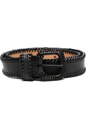 Giorgio Armani 1990s braided edges leather belt