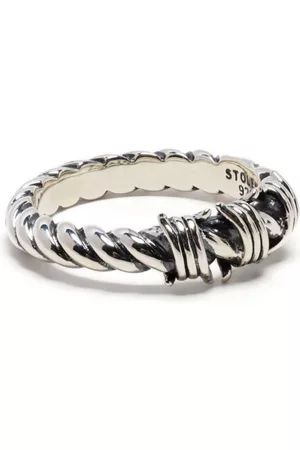 Stolen Girlfriends Club Women Rings - Baby Barb Rope silver ring