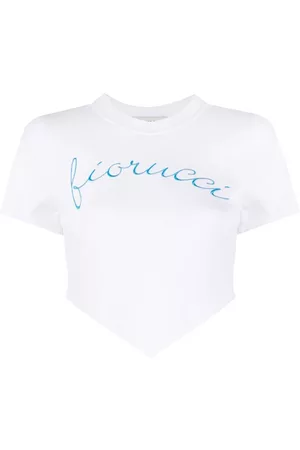 Fiorucci Women Short Sleeve - Logo-print cropped T-shirt