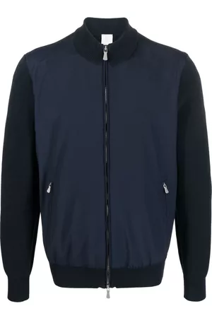 ELEVENTY Jackets - Bi-material zip-up jacket