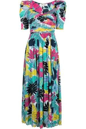 Diane von Furstenberg Floral-print short-sleeved dress