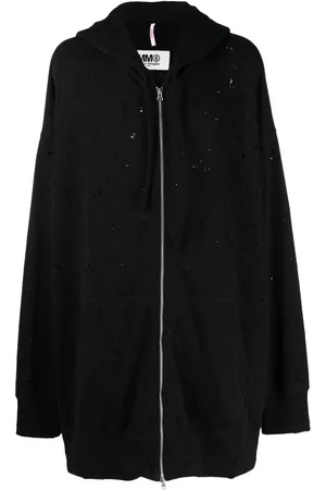 Maison Margiela Oversize perforated hooded jacket