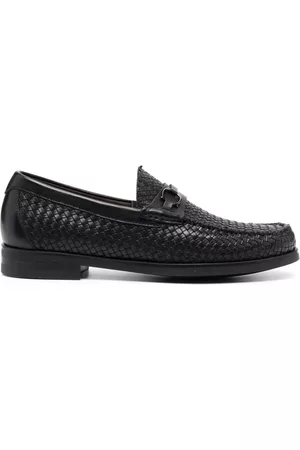 CANALI Men Loafers - Interwoven leather loafers