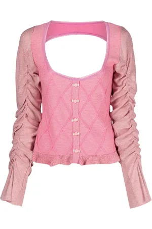 CORMIO Elena draped-sleeve cardigan