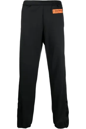 Heron Preston Logo-patch straight-leg track pants