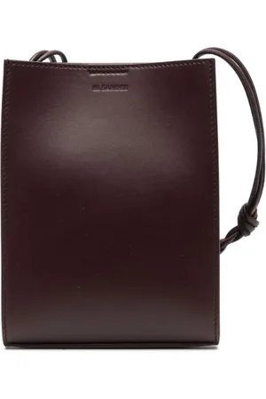 Jil Sander Front embossed-logo shoulder bag
