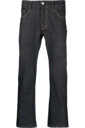 JUNYA WATANABE Graphic-print cropped jeans
