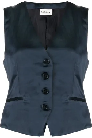 P.A.R.O.S.H. Satin-finish buttoned vest