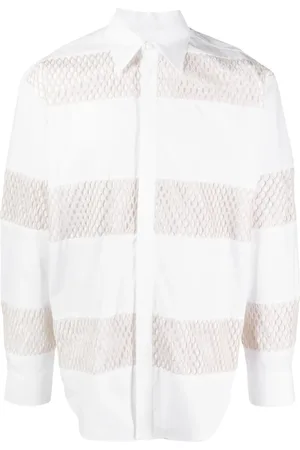 Msgm Striped organic-cotton shirt