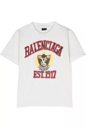Balenciaga Boys Short Sleeve - Logo-print cotton T-shirt