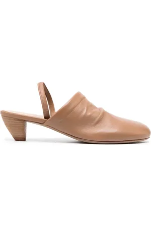 MARSÈLL Slingback round-toe leather mules
