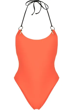 Roberto Cavalli Halterneck tie-fastening swimsuit