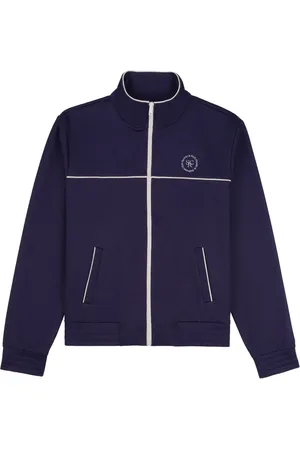 Sporty & Rich Embroidered-logo zip-up jacket