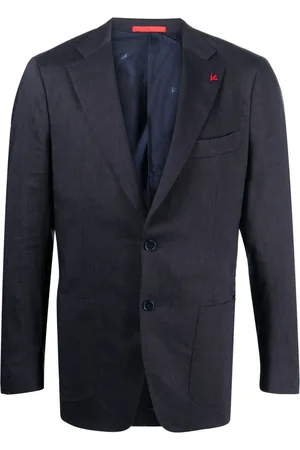 ISAIA Enamel-detail single-breasted blazer