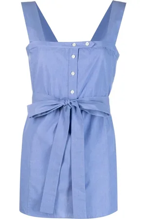 Aspesi Belted cotton blouse