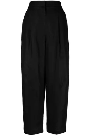 LARDINI Women Pants - High-waisted linen trousers