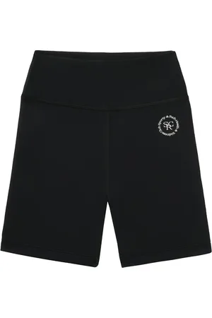 Sporty & Rich N.02 embroidered-logo shorts