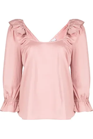 Paul Smith Ruffle-trim cotton blouse