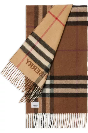 Burberry Scarves - Two-tone checked cashmere scarf