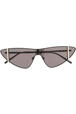 Saint Laurent Oversize-frame straight-arms sunglasses