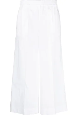 P.A.R.O.S.H. Wide-leg cotton cropped trousers