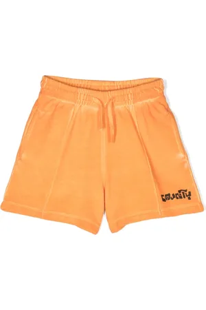 MARCELO BURLON Logo-print cotton track shorts