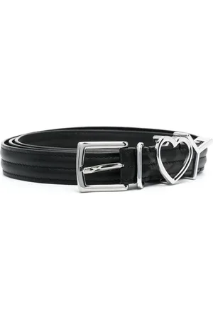 Y / PROJECT Heart logo-plaque leather belt