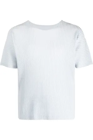 Issey Miyake Ribbed round-neck T-shirt