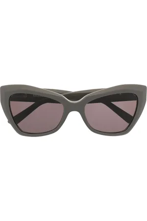 Balenciaga Logo-plaque butterfly sunglasses