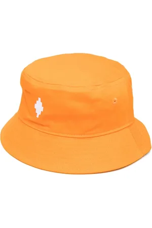 MARCELO BURLON Logo-embroidered cotton sun hat