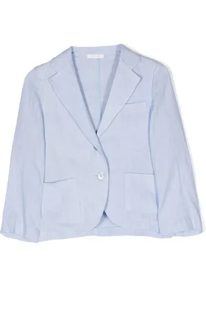 MISS GRANT Single-breasted linen blazer
