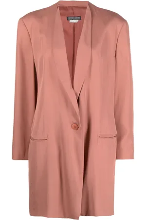 Giorgio Armani 1990s shawl lapels silk blazer