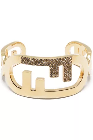 Fendi Women Bracelets & Bangles - FF monogram cuff bracelet