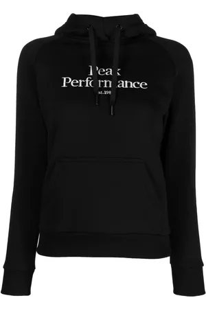 Peak Performance Women Long Sleeve - Logo-print long-sleeved hoodie