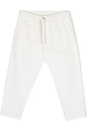 Emporio Armani Drawstring cotton trousers
