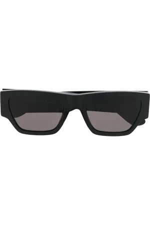 Alexander McQueen Engraved-logo arm sunglasses